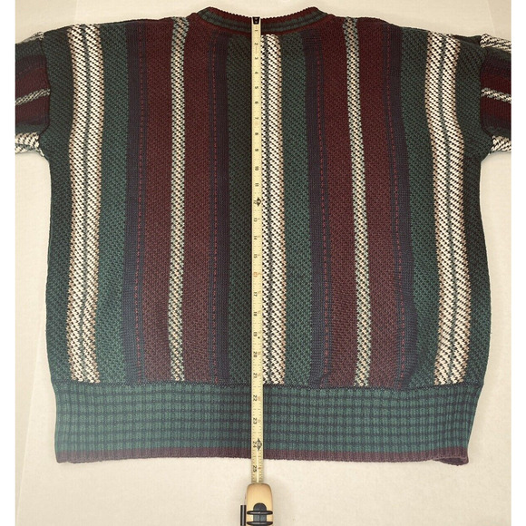 Gant Mens Pullover Sweater, Multicolored, Striped, 100% Cotton, Medium Preppy - Picture 11 of 12